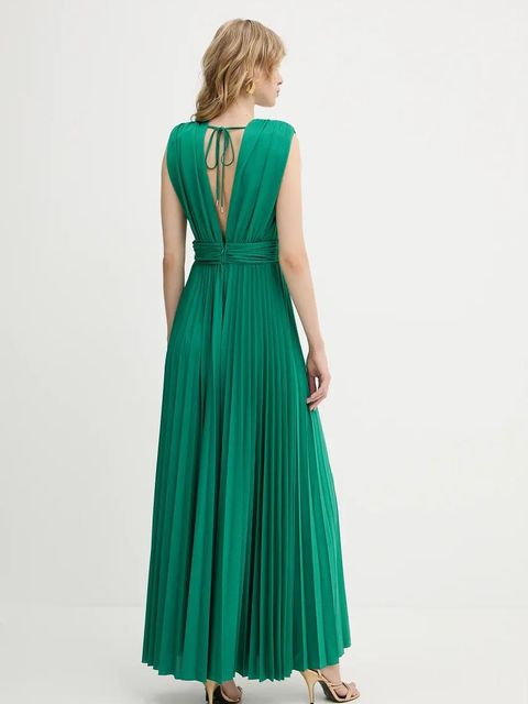 Morgan sukienka REINE1 kolor zielony maxi rozkloszowana REINE1