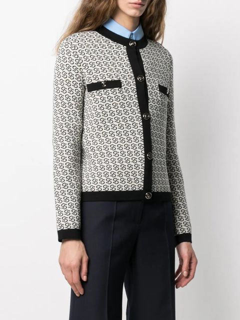 Ferragamo Gancini Galoure knitted jacket - Neutrals