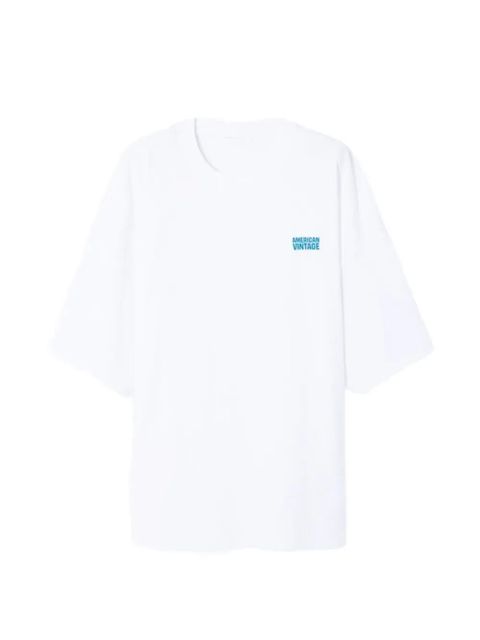 American Vintage logo-print Gixy T-shirt - White - zdjęcie produktu nr 1