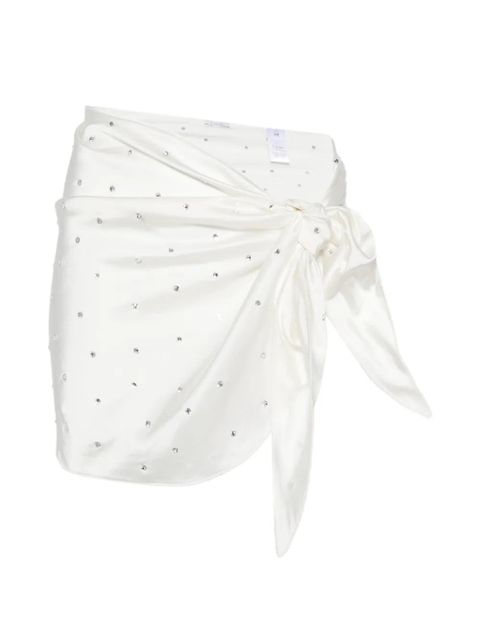 Oséree crystal-embellished wrap-design pareo - White - zdjęcie produktu nr 1