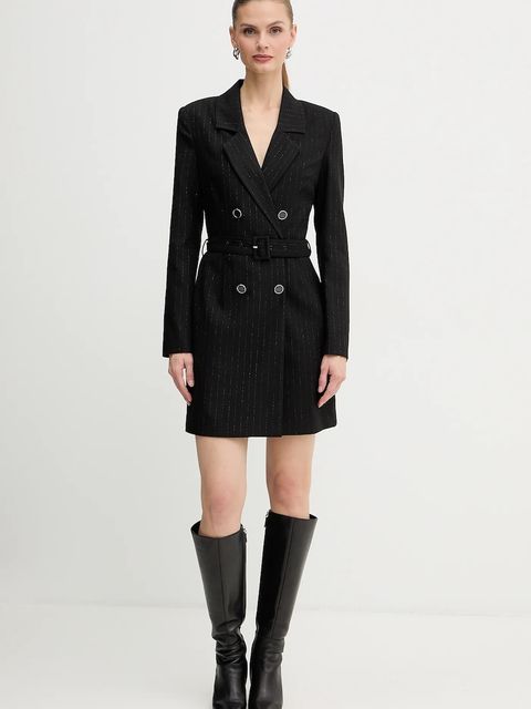 Guess sukienka ZANITA kolor czarny mini prosta W5BK54 W2422 - zdjęcie produktu nr 2