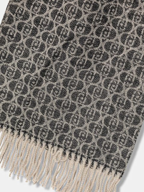 Liu Jo szalik damski kolor szary wzorzysty 2F5018.T0300 - zdjęcie produktu nr 2