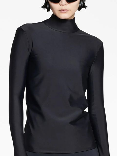 Balenciaga long-sleeve turtleneck top - Black