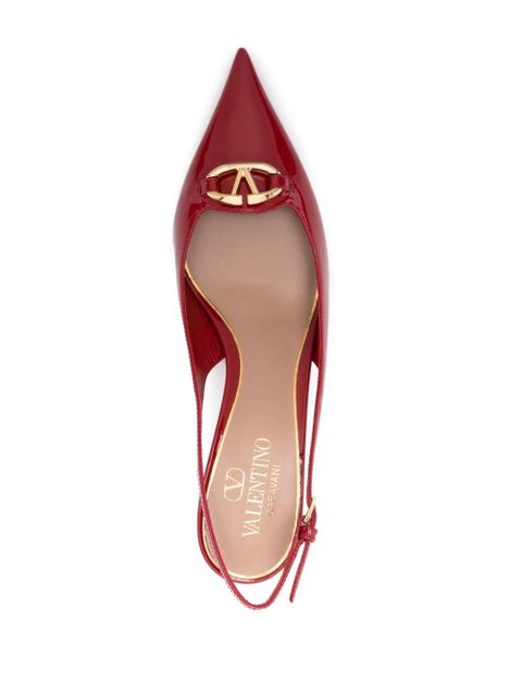 Valentino Garavani 60mm VLogo The Bold Edition slingback pumps - Red