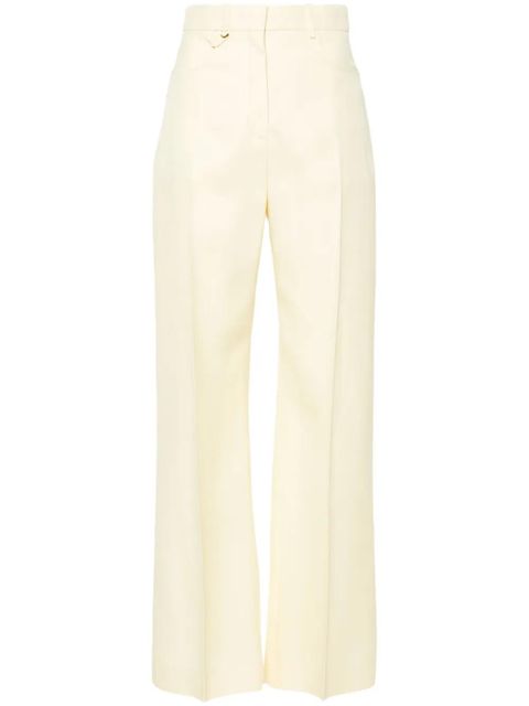 Jacquemus Le Pantalon Sauge flared trousers - Yellow - zdjęcie produktu nr 1