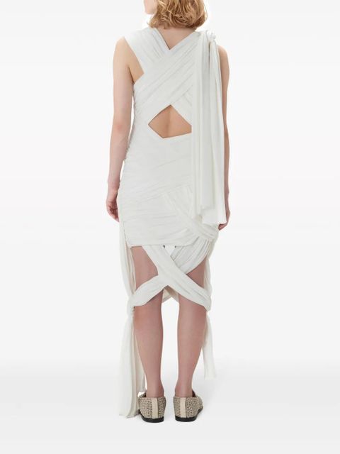 JW Anderson draped wrap midi dress - White