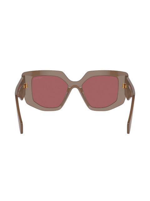Prada Eyewear Prada PR 14ZS oversize frame sunglasses - Brown