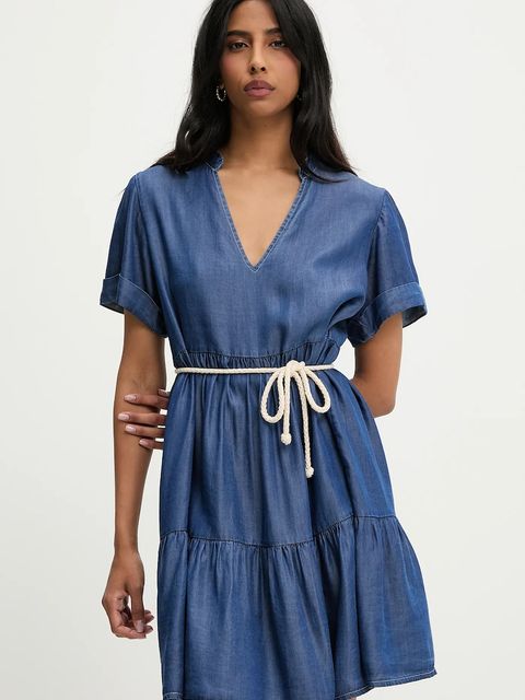 Answear.LAB sukienka kolor niebieski mini rozkloszowana - zdjęcie produktu nr 1