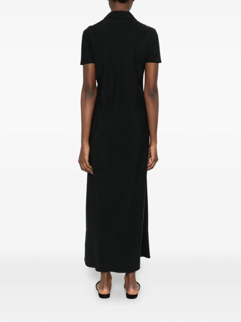 The Row Valenit short-sleeve maxi dress - Black