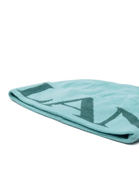 Lanvin intarsia-knit wool beanie - Blue - zdjęcie produktu nr 2