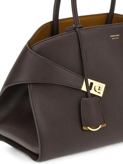 Ferragamo large Hug tote bag - Brown