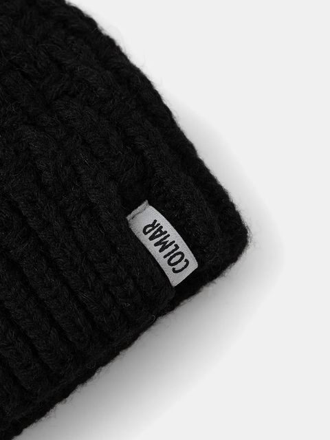 Colmar czapka z dodatkiem wełny kolor czarny 4882.9YZ