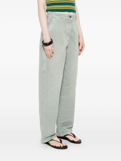 Miu Miu logo cargo pants - Green