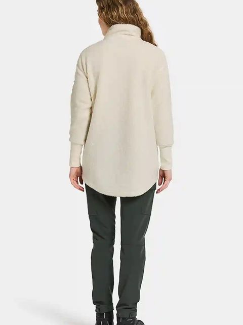 Didriksons bluza polarowa SALLY damska kolor beżowy gładka 505165