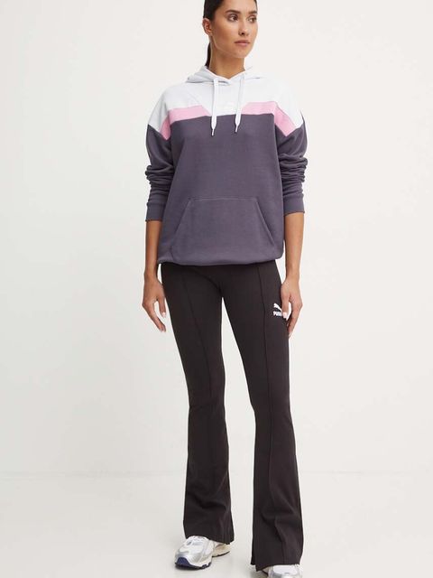 Puma bluza damska kolor fioletowy z kapturem wzorzysta 681647 - zdjęcie produktu nr 2