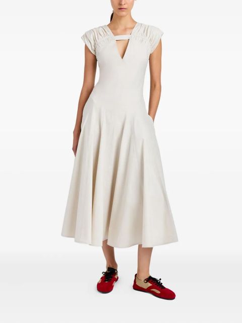 Proenza Schouler Manoela cut-out midi dress - White - zdjęcie produktu nr 2