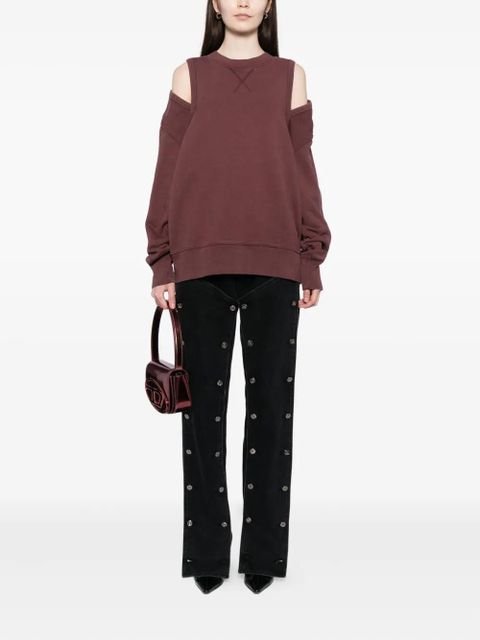 Jean Paul Gaultier cut-out sweatshirt - Blue