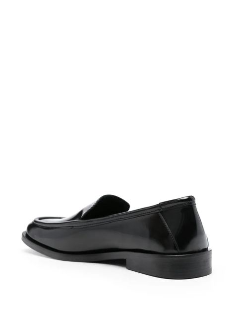 The Attico Micol leather loafers - Black