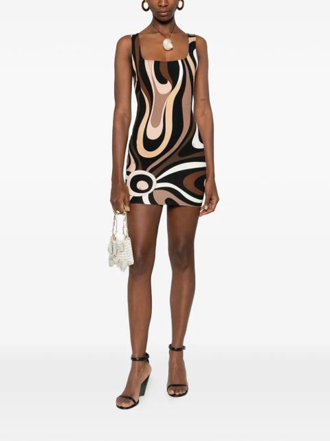 PUCCI square-neck print mini dress - Black - zdjęcie produktu nr 2