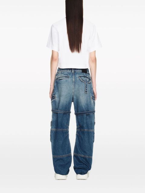 Off-White harness-detail cargo jeans - Blue