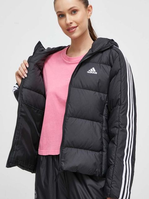 adidas kurtka puchowa Essentials damska kolor czarny zimowa HZ8483