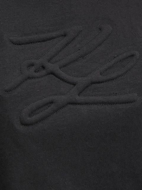 Karl Lagerfeld t-shirt bawełniany damski kolor czarny A1W17071