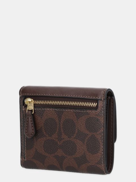 Coach portfel damski kolor brązowy CAT56