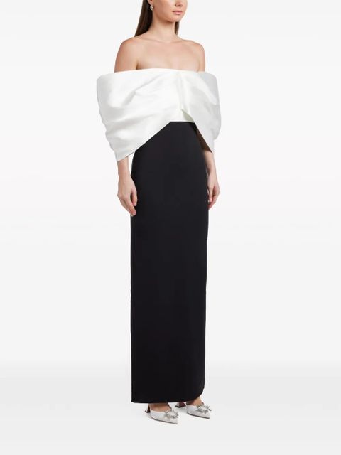 Solace London Filippa off-shoulder gown - Black - zdjęcie produktu nr 2