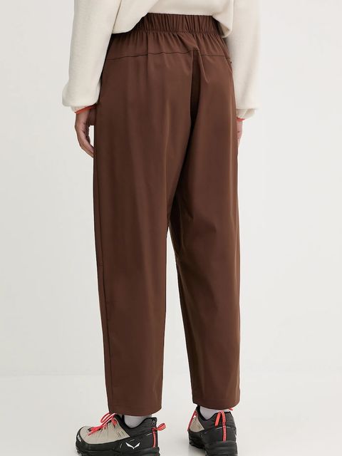 Columbia spodnie outdoorowe Granite Point damskie kolor brązowy 2135391