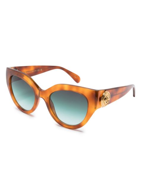 Gucci Eyewear tortoiseshell-effect cat eye-frame sunglasses - Brown - zdjęcie produktu nr 2