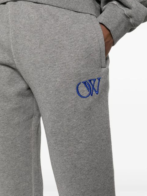 Off-White logo-embroidered track pants - Grey