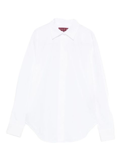 Gucci point-collar cotton shirt - White - zdjęcie produktu nr 1