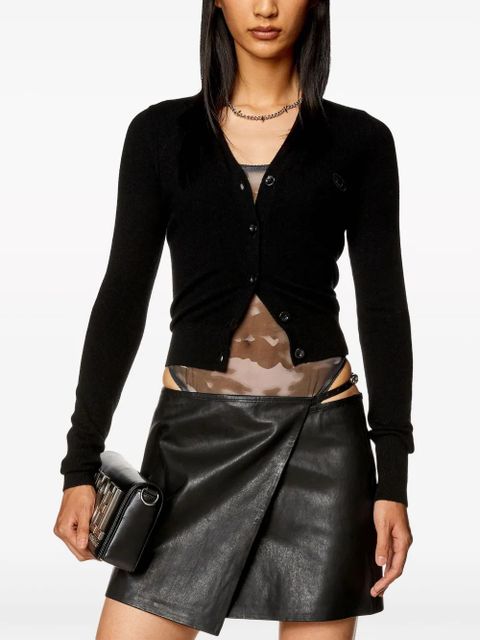 Diesel M-Arte wool-blend cardigan - Black - zdjęcie produktu nr 2