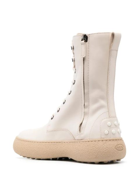 Tod's lace-up ankle boots - Neutrals
