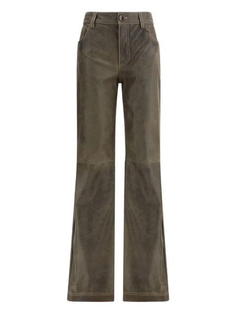 ETRO flared leather trousers - Brown - zdjęcie produktu nr 1
