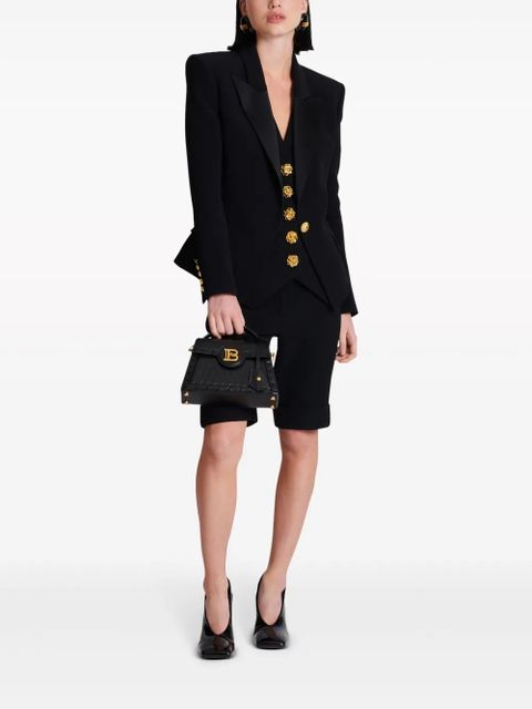 Balmain satin-lapel single-breasted blazer - Black - zdjęcie produktu nr 2