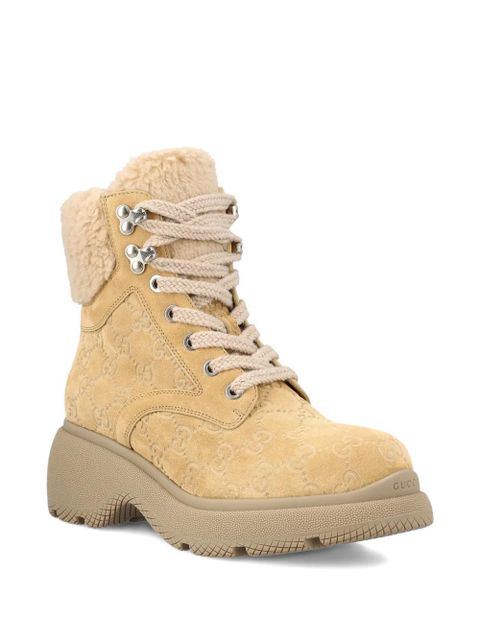 Gucci 35mm lace-up ankle boots - Neutrals