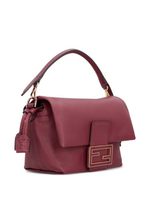FENDI small Mamma Baguette leather bucket bag - Red