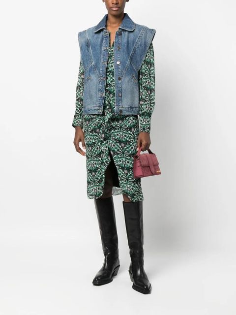 Ba&Sh button-up denim vest - Blue