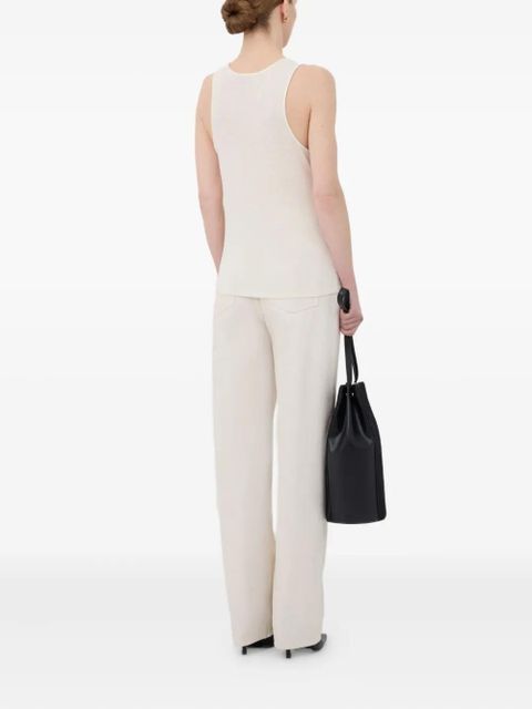 LouLou de Saison scoop-neckline tank top - White