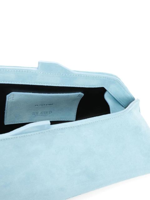 The Attico 8.30 suede clutch bag - Blue