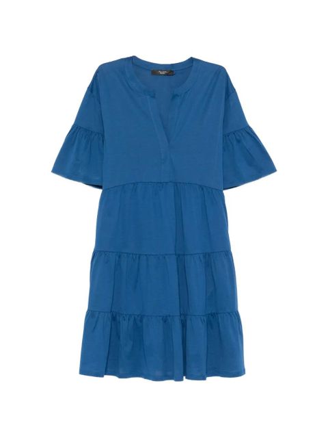 Weekend Max Mara Wkdsaggina V-neck mini dress - Blue - zdjęcie produktu nr 1