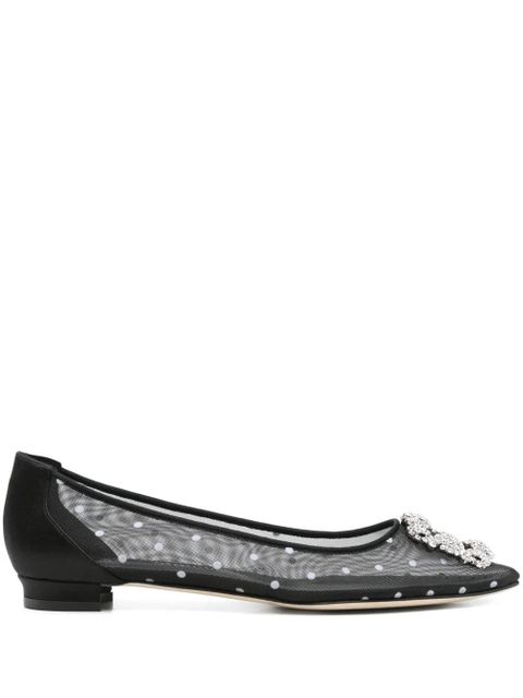 Manolo Blahnik Hangisi ballet flats - Black - zdjęcie produktu nr 1