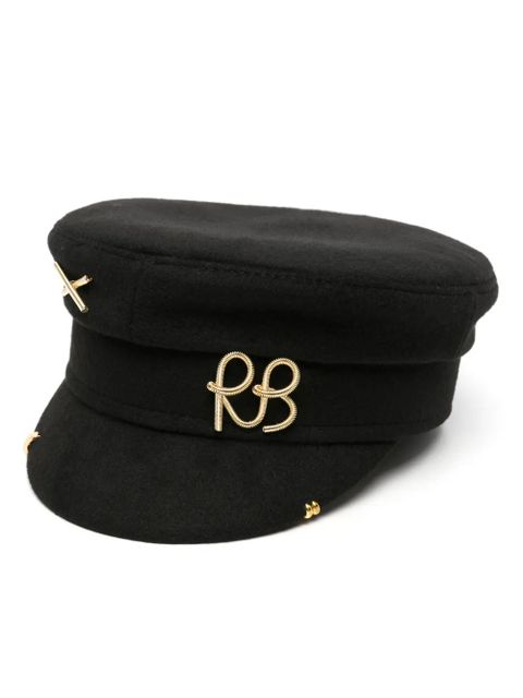 Ruslan Baginskiy Baker Boy logo-appliqué cap - Black - zdjęcie produktu nr 1