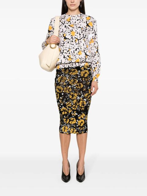 Lanvin floral-print cotton sweatshirt - Neutrals - zdjęcie produktu nr 2