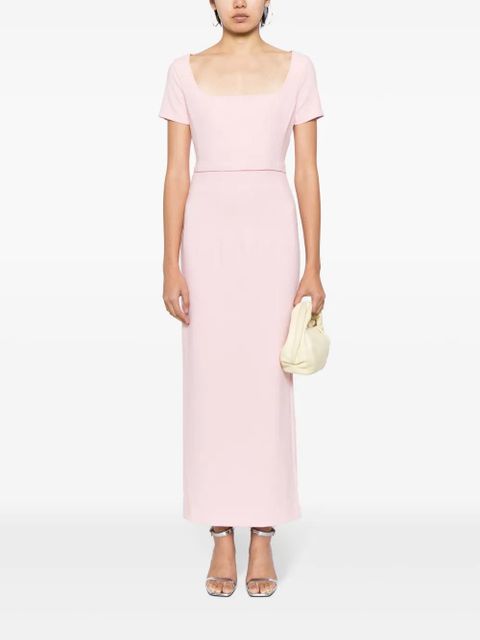 STAUD Anya square-neck crop blouse - Pink