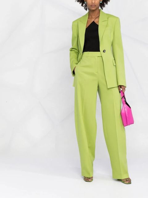 The Attico wide-leg tailored trousers - Green