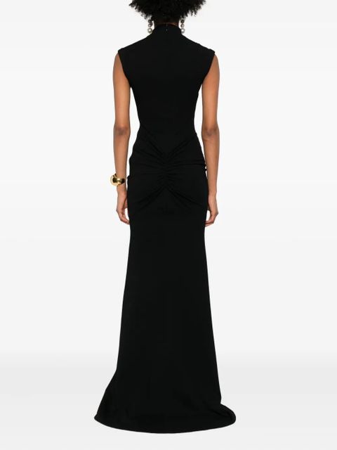 Jacquemus high-neck maxi dress - Black