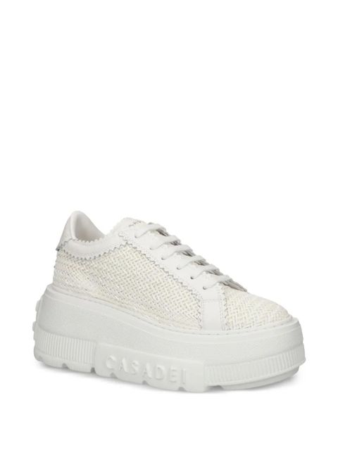 Casadei Nexus textured platform sneakers - White - zdjęcie produktu nr 2