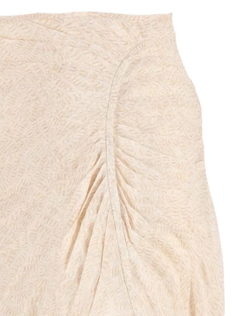 ISABEL MARANT Taylora ruffle asymmetric skirt - Neutrals